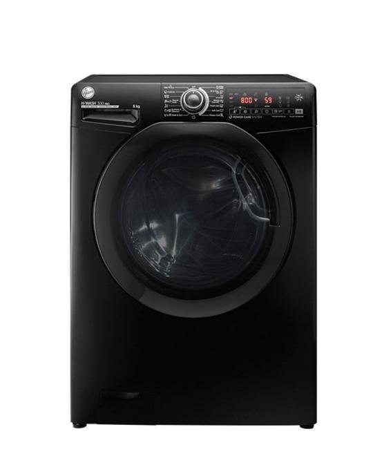 غساله هوفر اتوماتيك 8ك 1300لفه بخار اسود انفرتر H3WS38TAMF7B-ELA