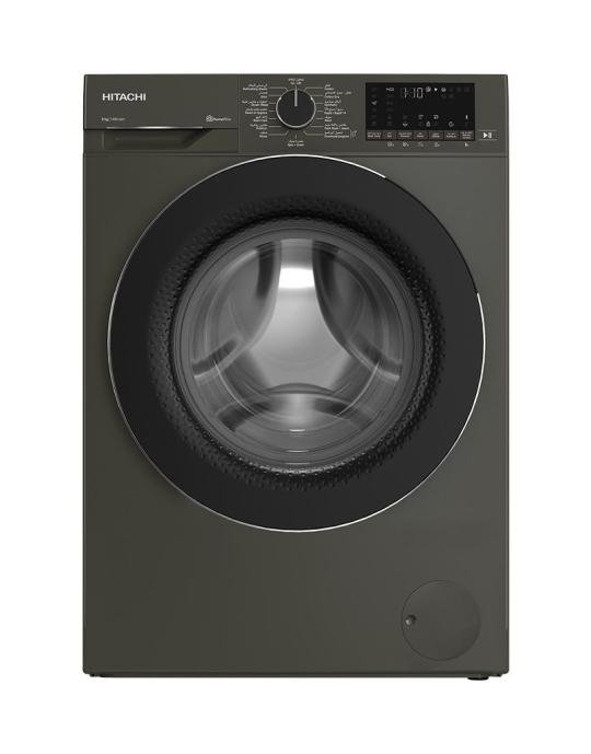 غساله ملابس هيتاشى اتوماتيك 8ك 1400 لفه بخار BD-80YFVEM