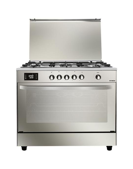 بوتاجاز فريش هامر زجاج عاكس تحكم بأللمس - 90 × 60 / 5 شعلة أستانلس ستيل