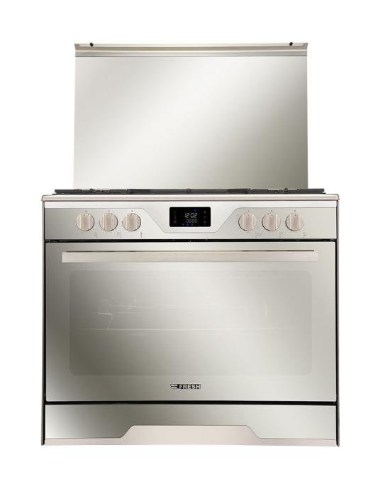 بوتاجاز فريش مودينا زجاج عاكس - 90 × 60 / 5 شعلة أستانلس ستيل