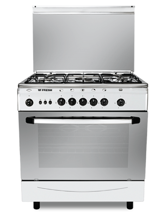 بوتاجاز فريش فورنو مروحة - 80 × 55 / 5 شعلة أستانلس ستيل