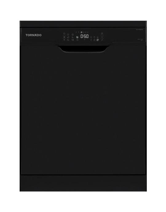 غساله اطباق تورنيدو 12 فرد 3 رشاش 8 برنامج 2 رف ديجيتال اسود TDV-FN128CBK