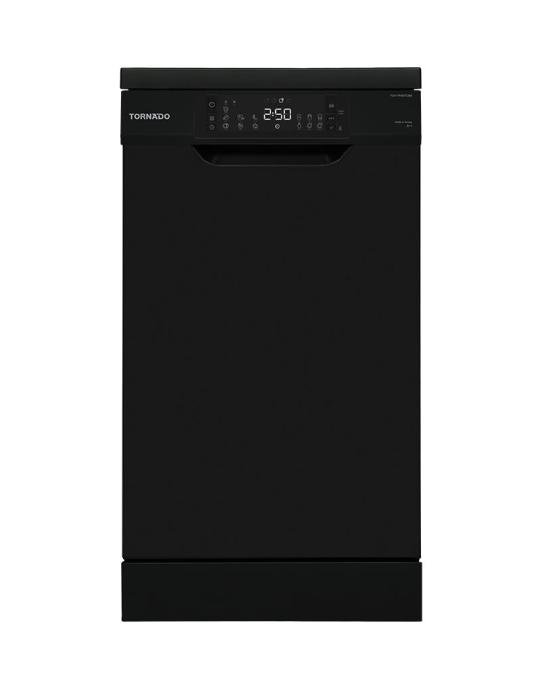 غساله اطباق تورنيدو 10 فرد 3 رشاش 7 برنامج 2 رف ديجيتال اسود TDV-FN107CBK