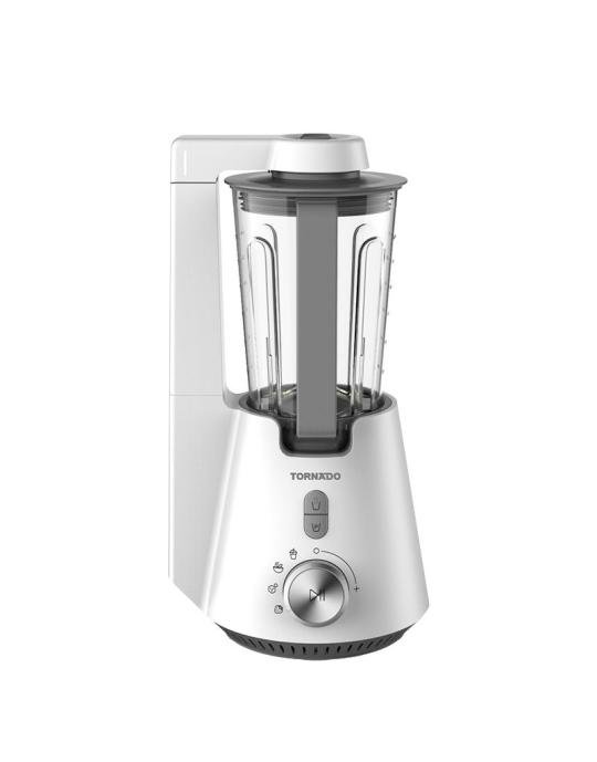 خلاط فاكيوم تورنيدو 1000 وات سعة 1.5 لتر دورق إضافي سعة 0.6 لتر أبيض TVBL-1000LI