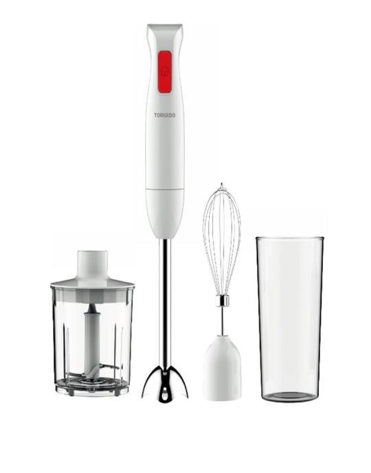 خلاط يدوي تورنيدو 250 وات كبة مضرب بيض أبيض HB-250T
