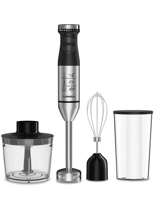 خلاط يدوي تورنيدو 600 وات كبة مضرب بيض أسود THB-600M