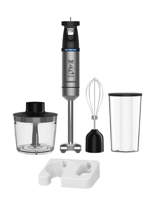 خلاط يدوي تورنيدو 600 وات كبة مضرب بيض أسود THB-600W