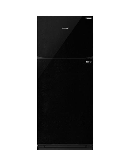 ثلاجه تورنيدو 396 لتر اسود انفرتر RF-480TV-BK