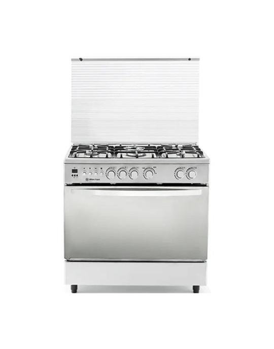 بوتاجاز وايت بوينت 90 سم ستالس امان حوامل زهر ديجيتال مروحه توزيع مروحه تبريد WPGC9060XTOCFSDAM