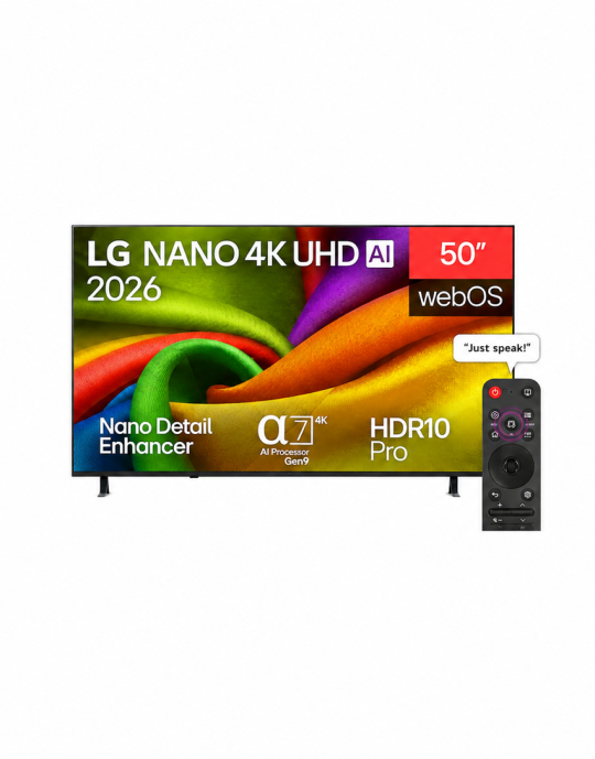شاشه ال جى 50 بوصه نانو فوركيه سمارت 50NU850B6LA